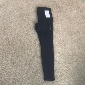 Brand new black Athleta fleece leggings